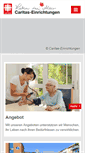 Mobile Screenshot of caritas-einrichtungen.de